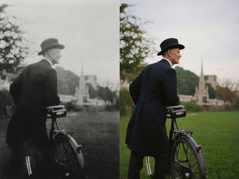 Photo restoration example